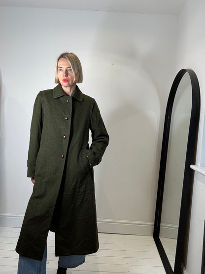 BURBERRY Loden wool sb coat