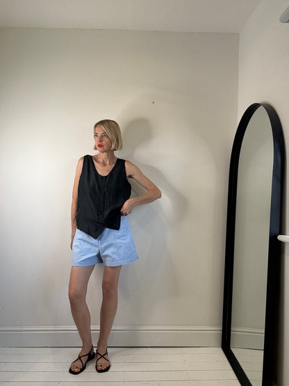 VINTAGE silk vest top