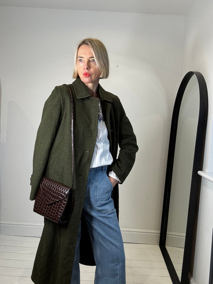 VINTAGE mock croc bag