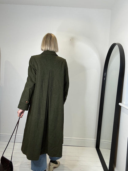 BURBERRY Loden wool sb coat