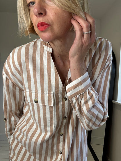 Stripe cotton dress