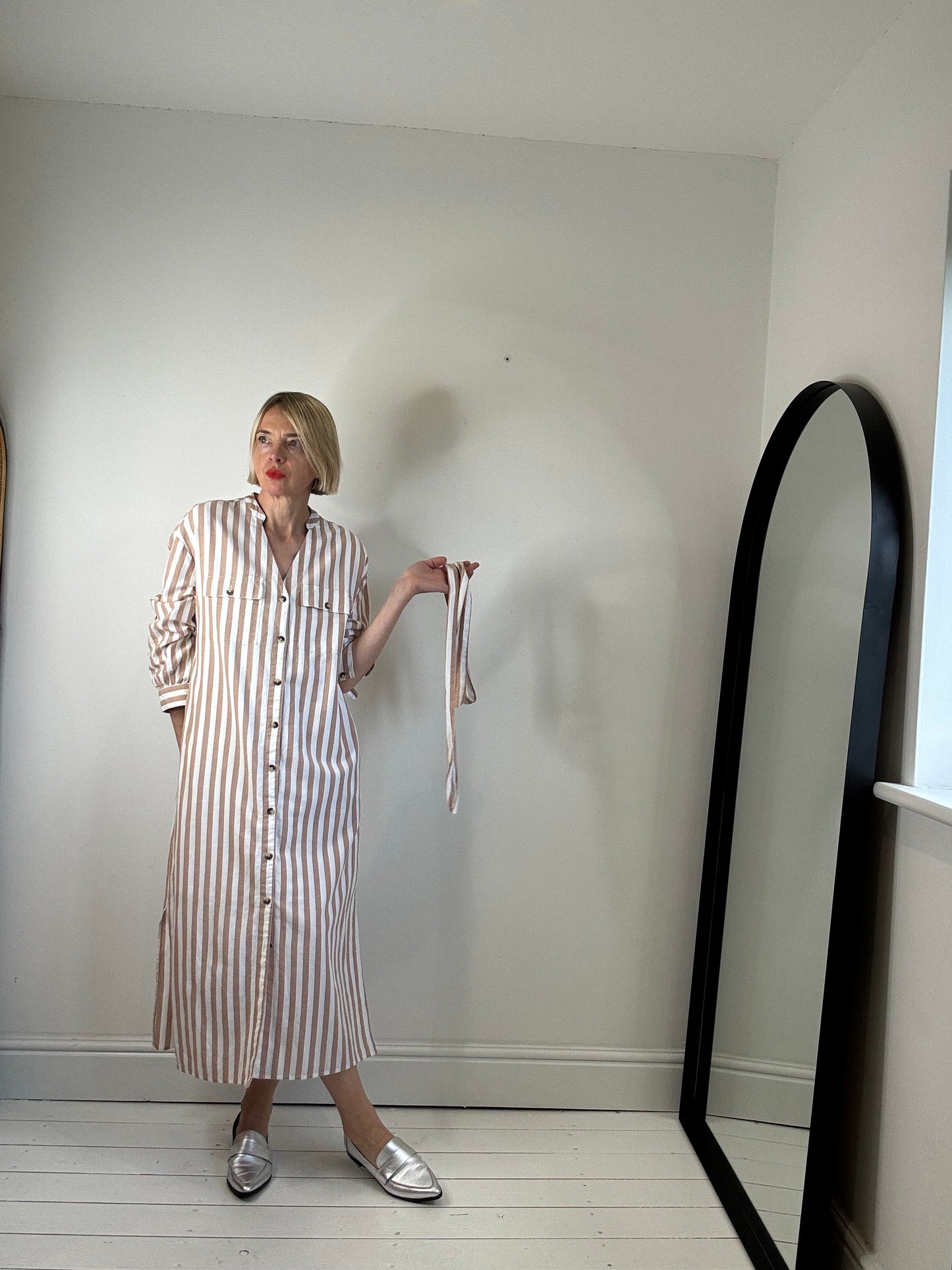 Stripe cotton dress