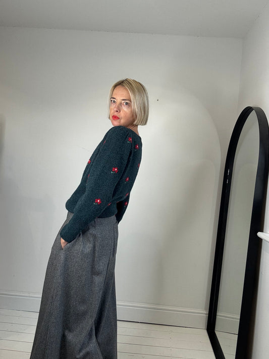 BRORA embroidered cardigan