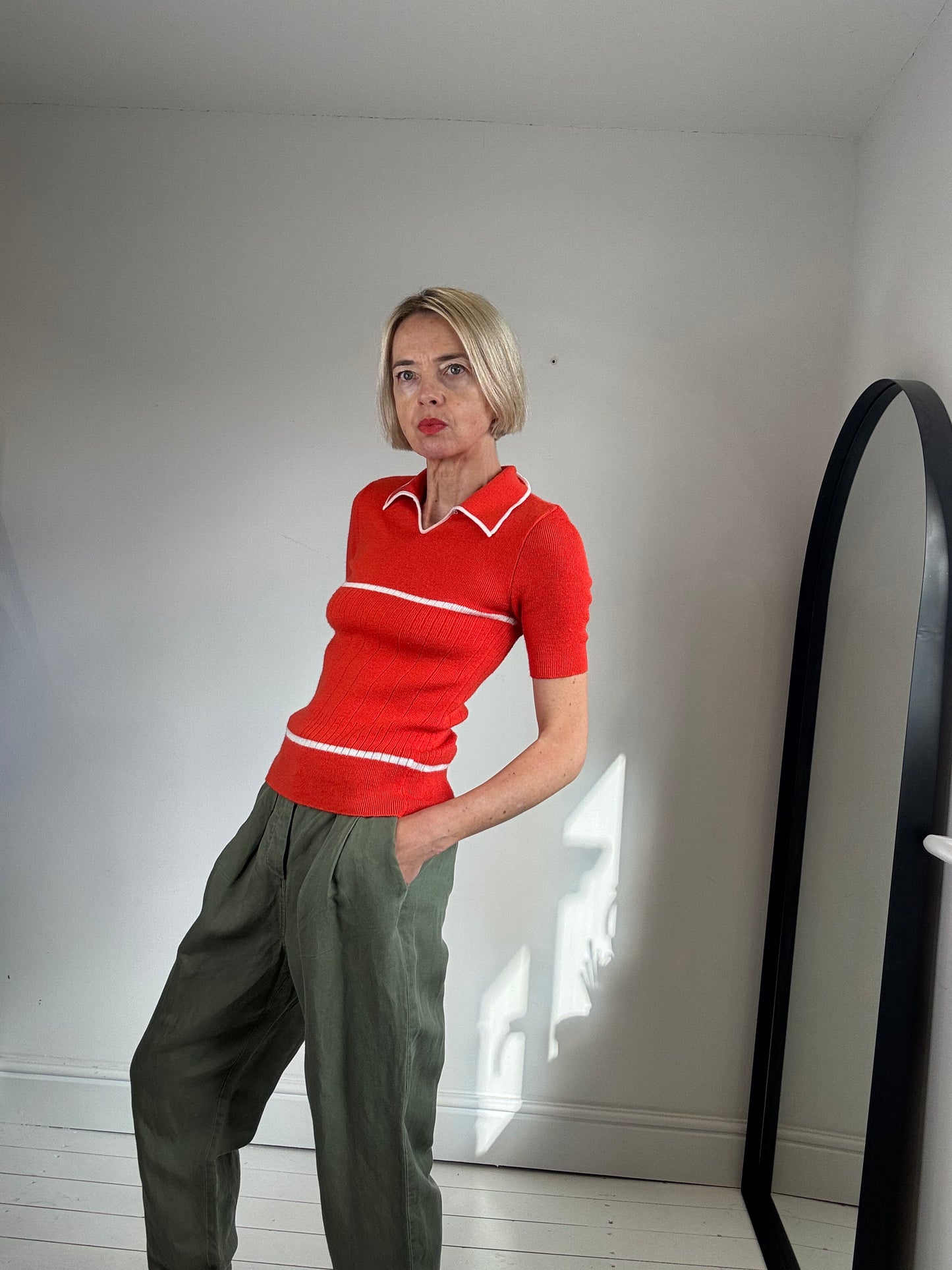 VINTAGE rib tip knit