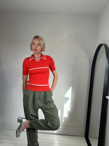 VINTAGE rib tip knit