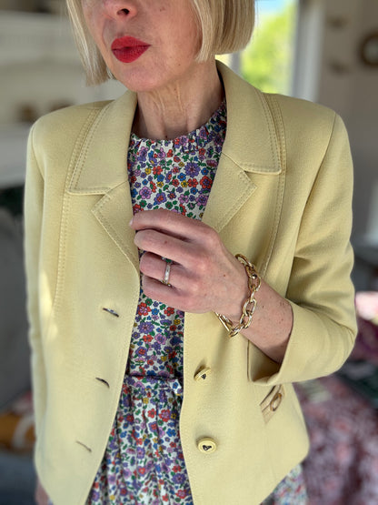 VINTAGE collar & revere sb jacket
