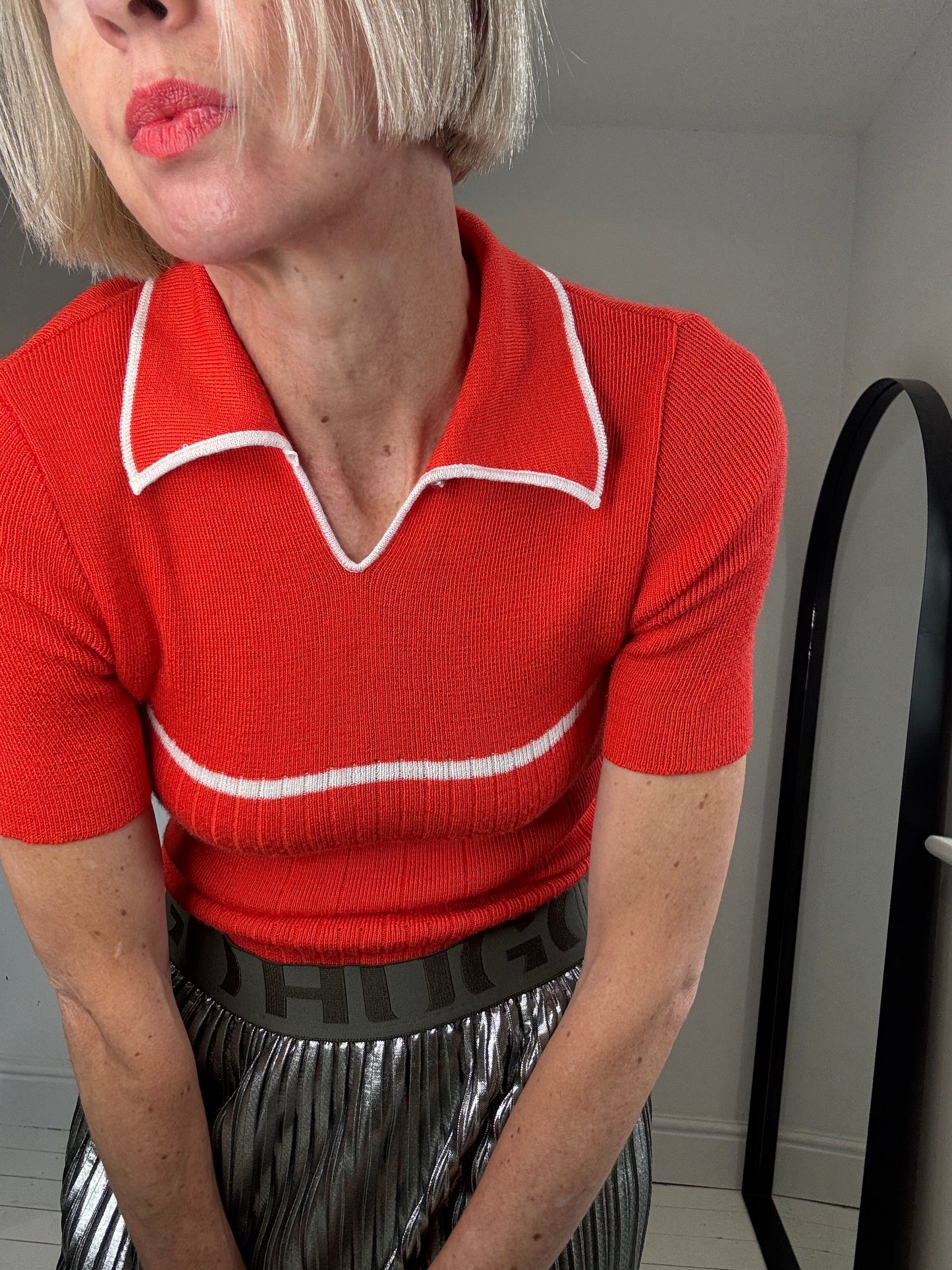 HUGO BOSS metallic skirt