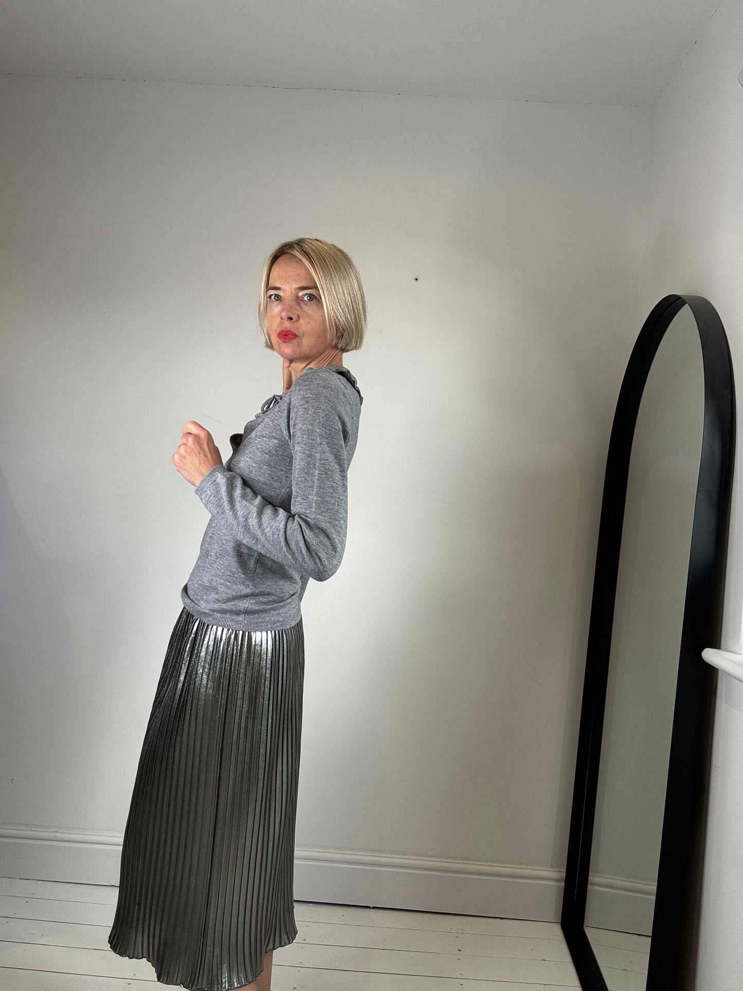 HUGO BOSS metallic skirt
