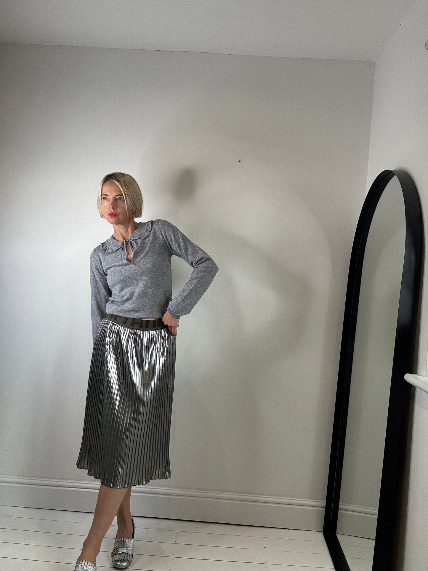 HUGO BOSS metallic skirt