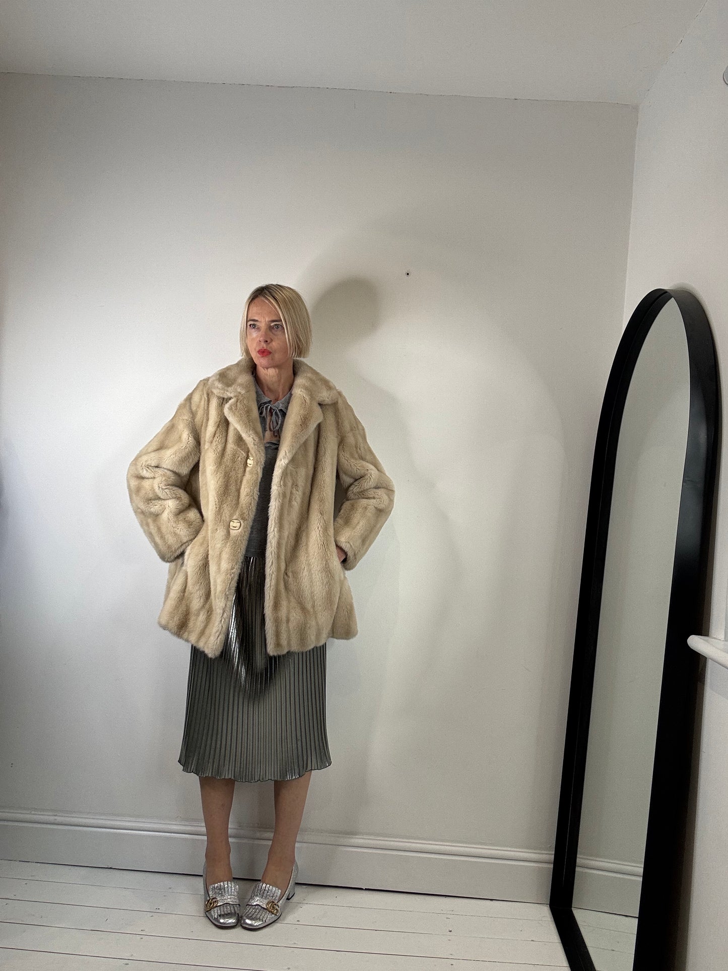 VINTAGE Tissavel faux fur