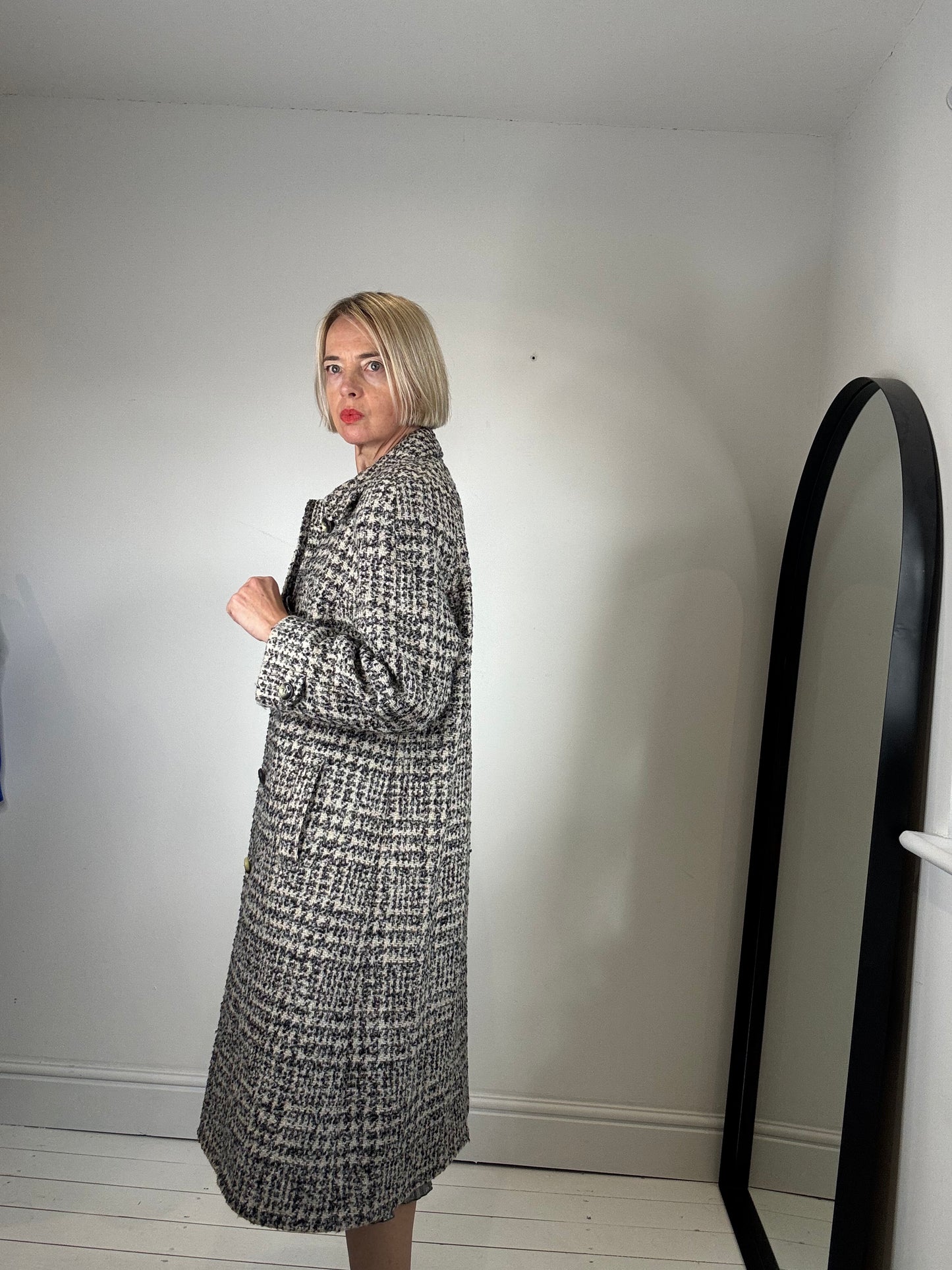 VINTAGE tweed sb coat