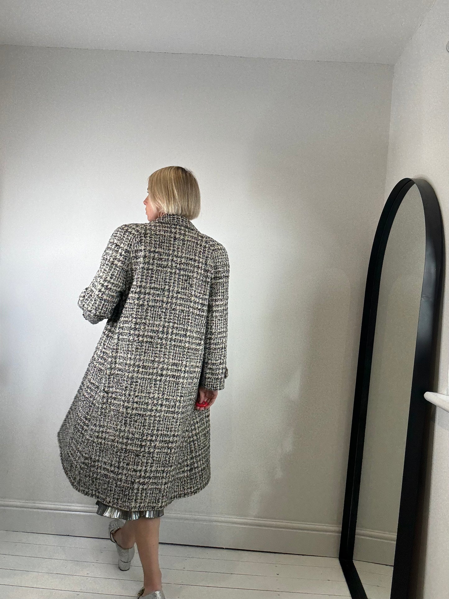 VINTAGE tweed sb coat