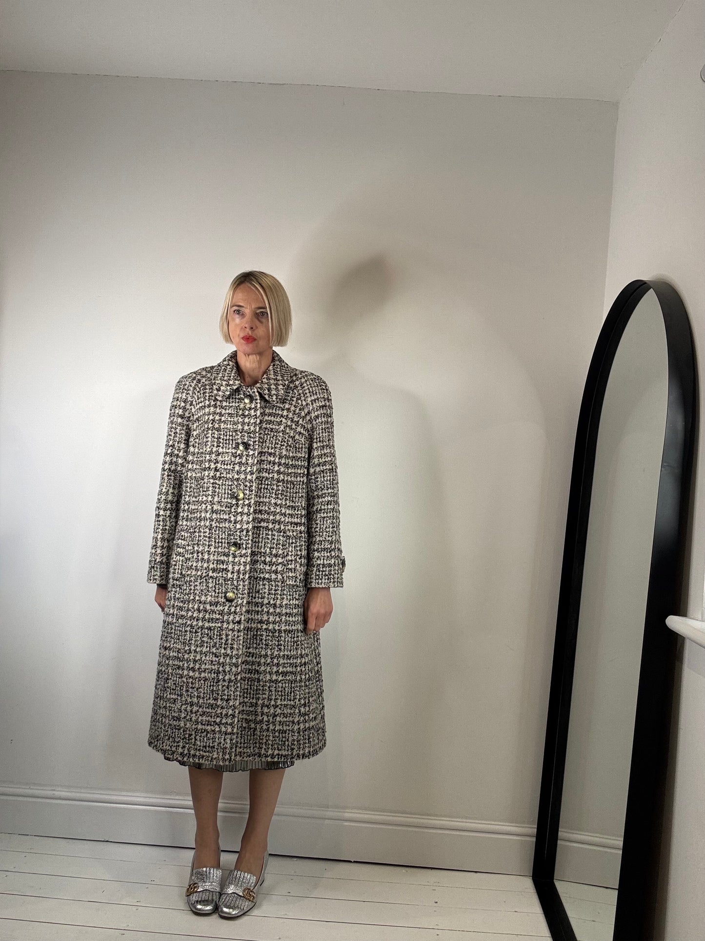 VINTAGE tweed sb coat