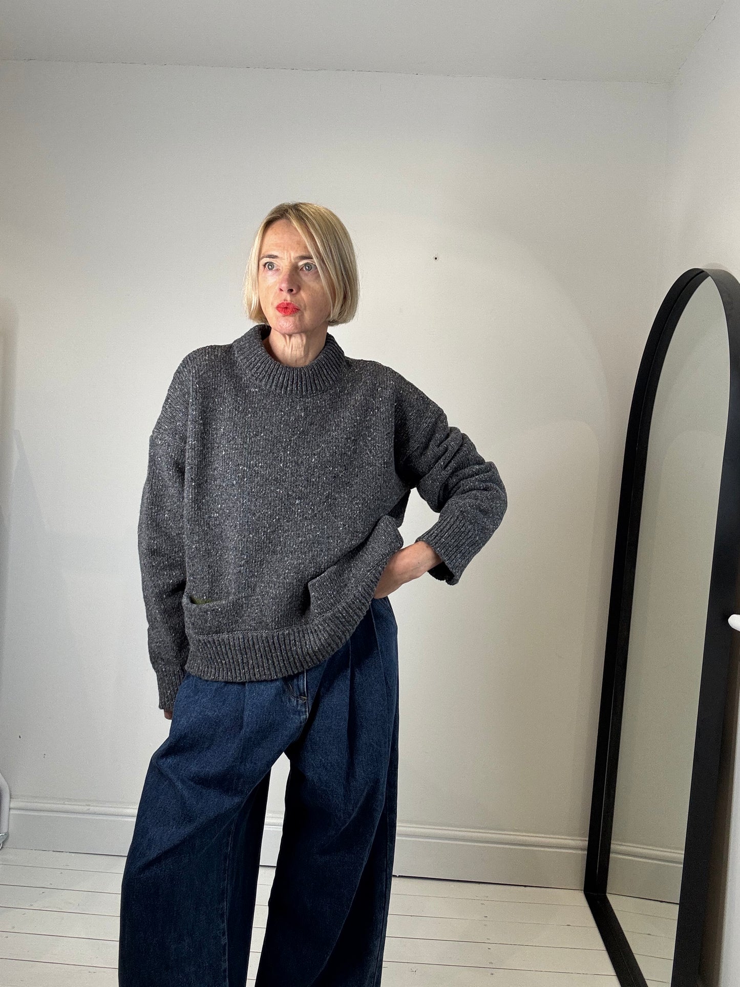 YMC - New with Tags BONNIE JUMPER-CHARCOAL