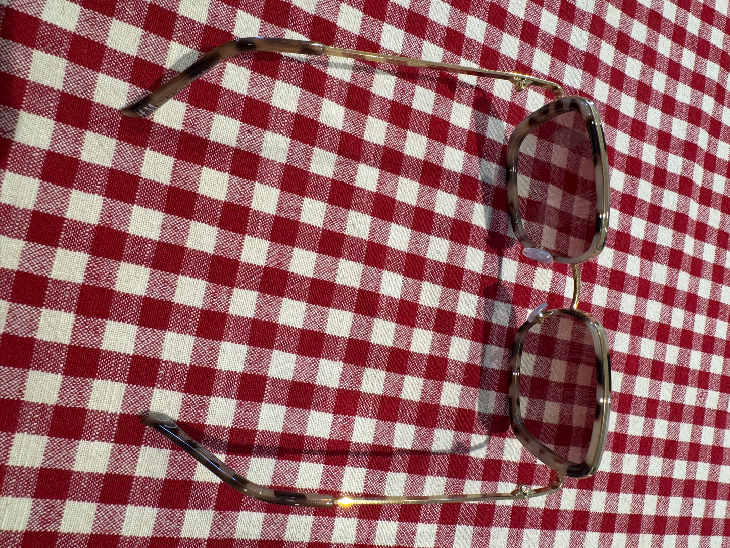 Tortoiseshell square sunglasses