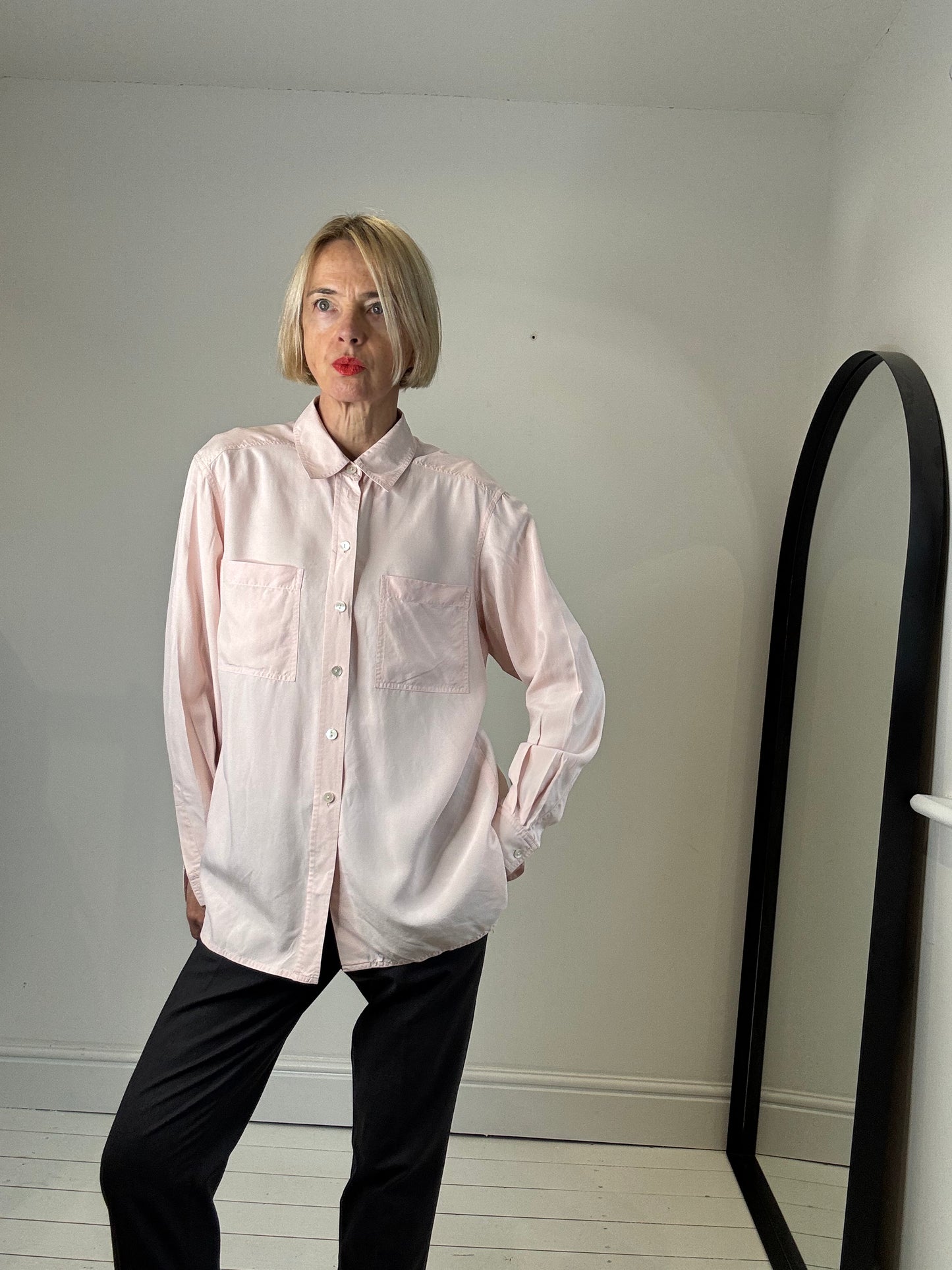 VINTAGE Jaeger silk shirt