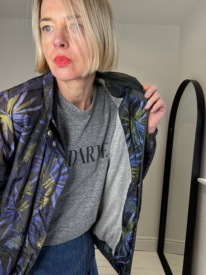 VINTAGE print windbreaker