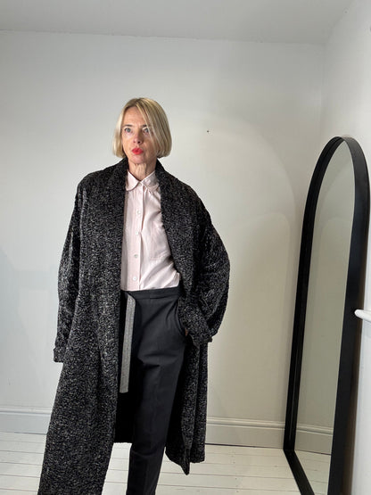 NICOLE FARHI shawl collar coat