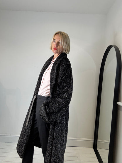 NICOLE FARHI shawl collar coat