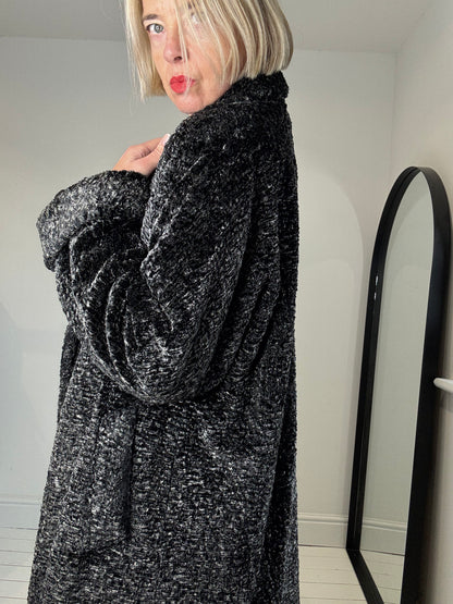 NICOLE FARHI shawl collar coat
