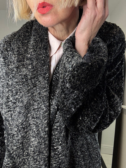 NICOLE FARHI shawl collar coat