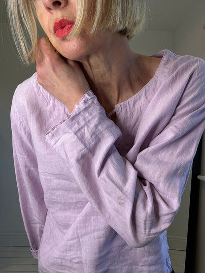 Linen smock top