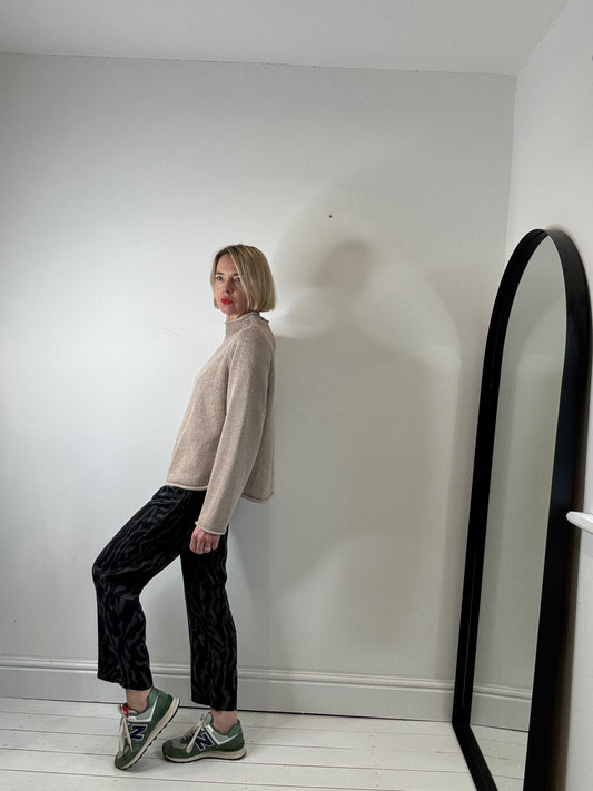BIMBA Y LOLA animal print trousers