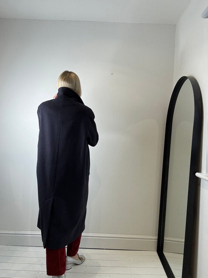 VINTAGE navy wool coat