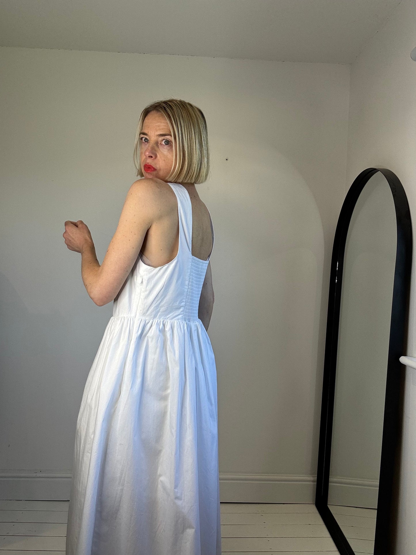 Cotton midi dress