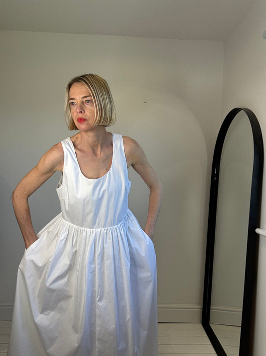 Cotton midi dress