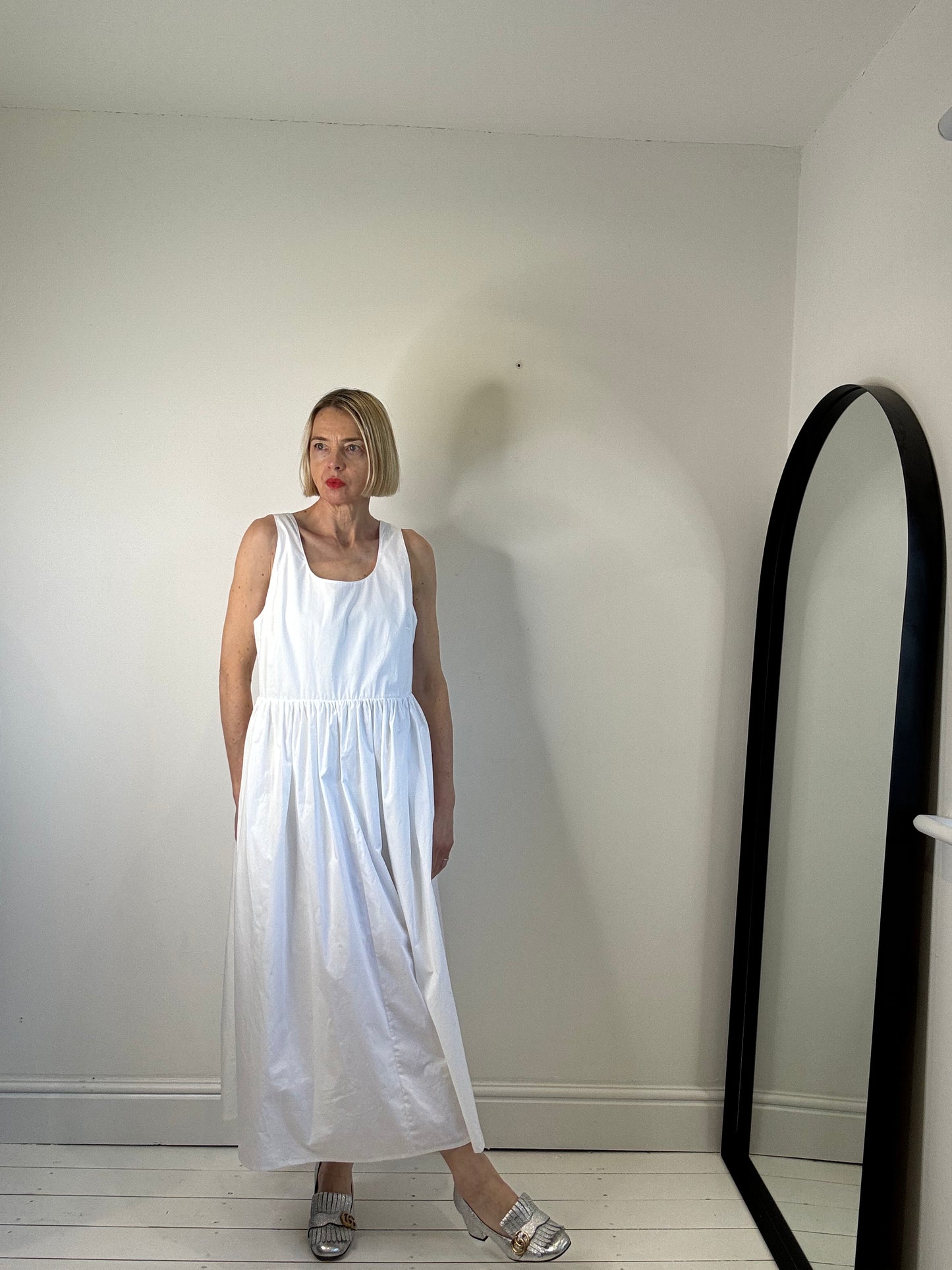 Cotton midi dress