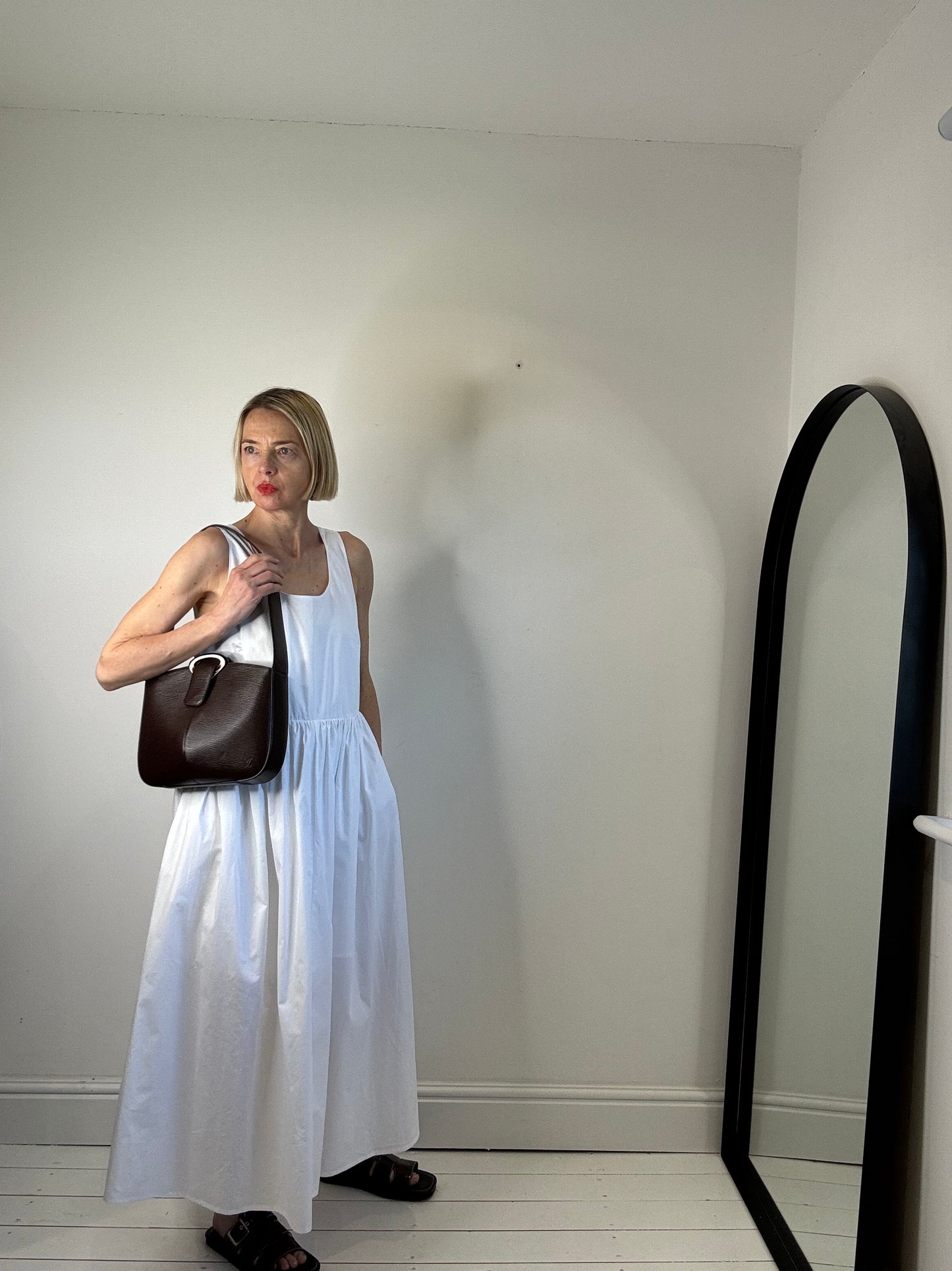 Cotton midi dress