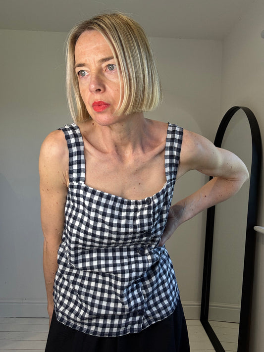 Gingham sun top
