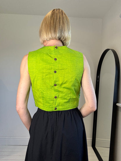 Hand dyed shell top