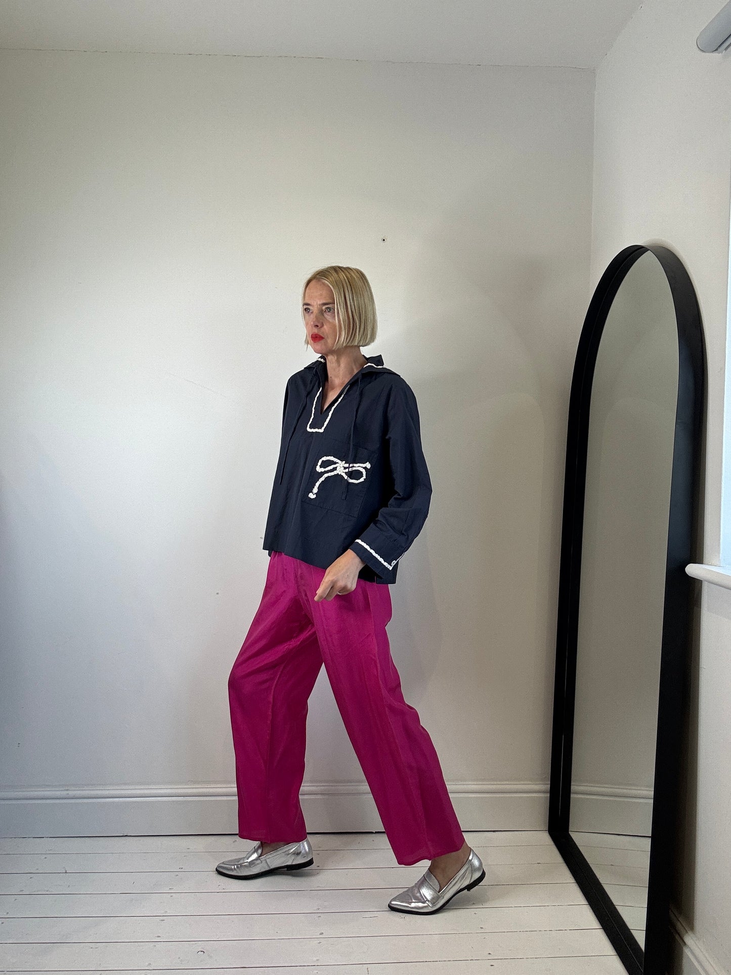 VINTAGE parachute silk trousers