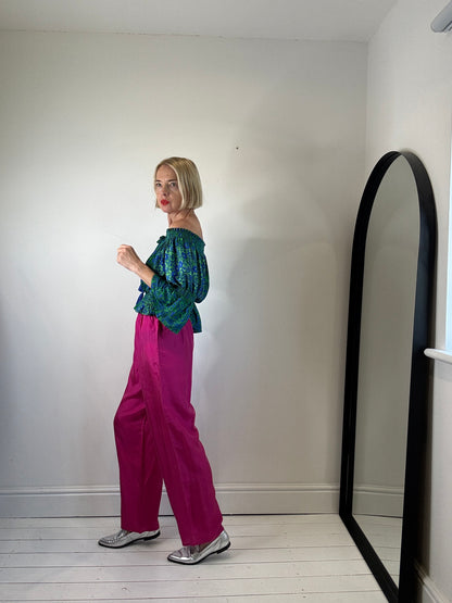 VINTAGE parachute silk trousers