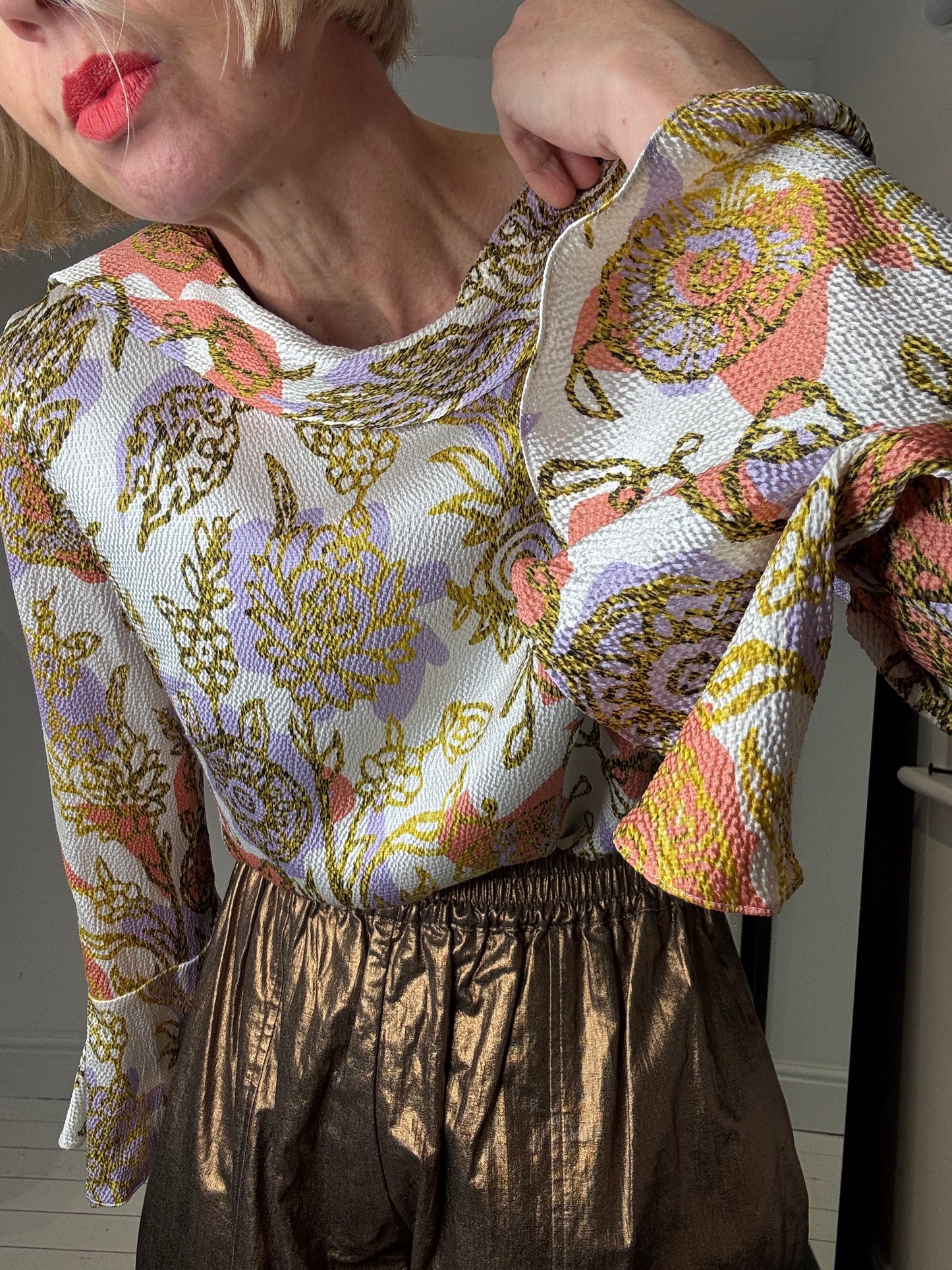 BEYOND NINE Linen metallic Mabel