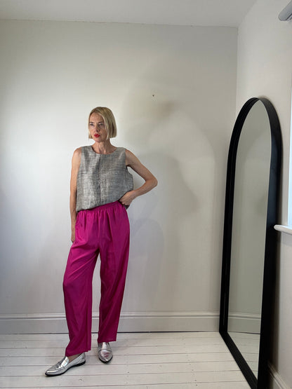 VINTAGE parachute silk trousers