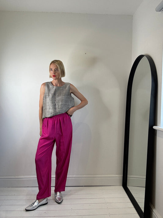 VINTAGE parachute silk trousers