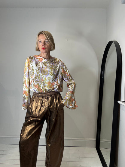 BEYOND NINE Linen metallic Mabel