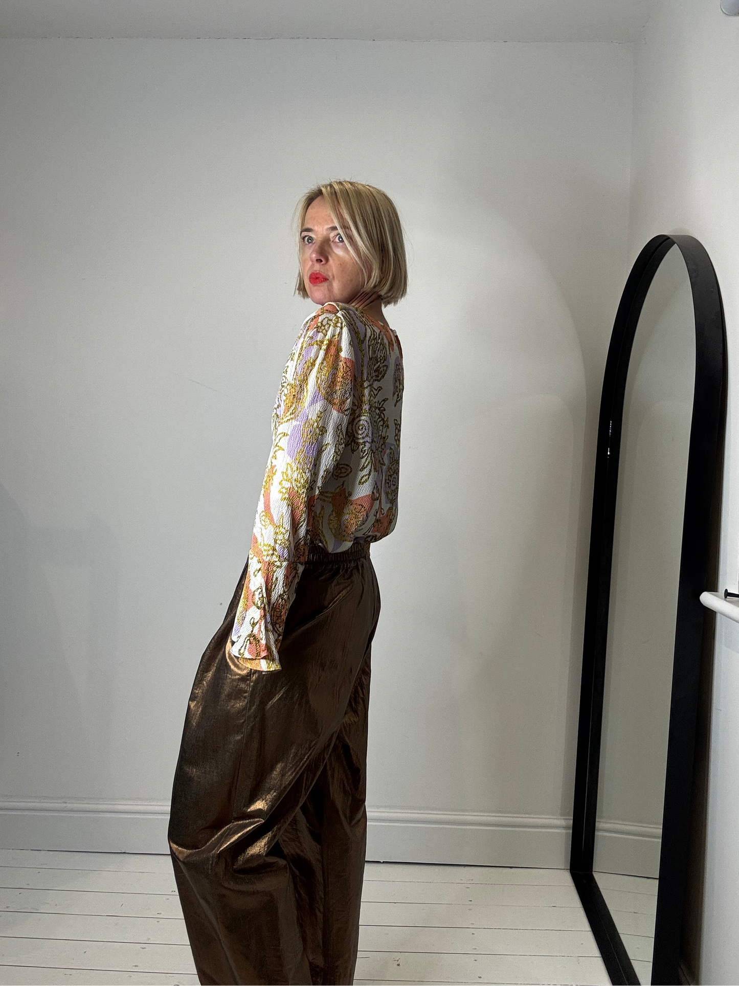 BEYOND NINE Linen metallic Mabel