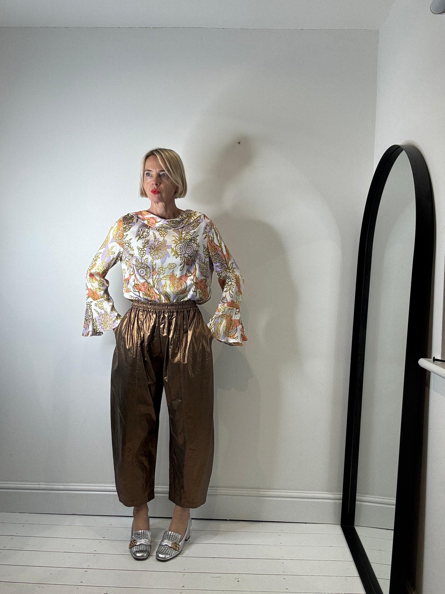 BEYOND NINE Linen metallic Mabel