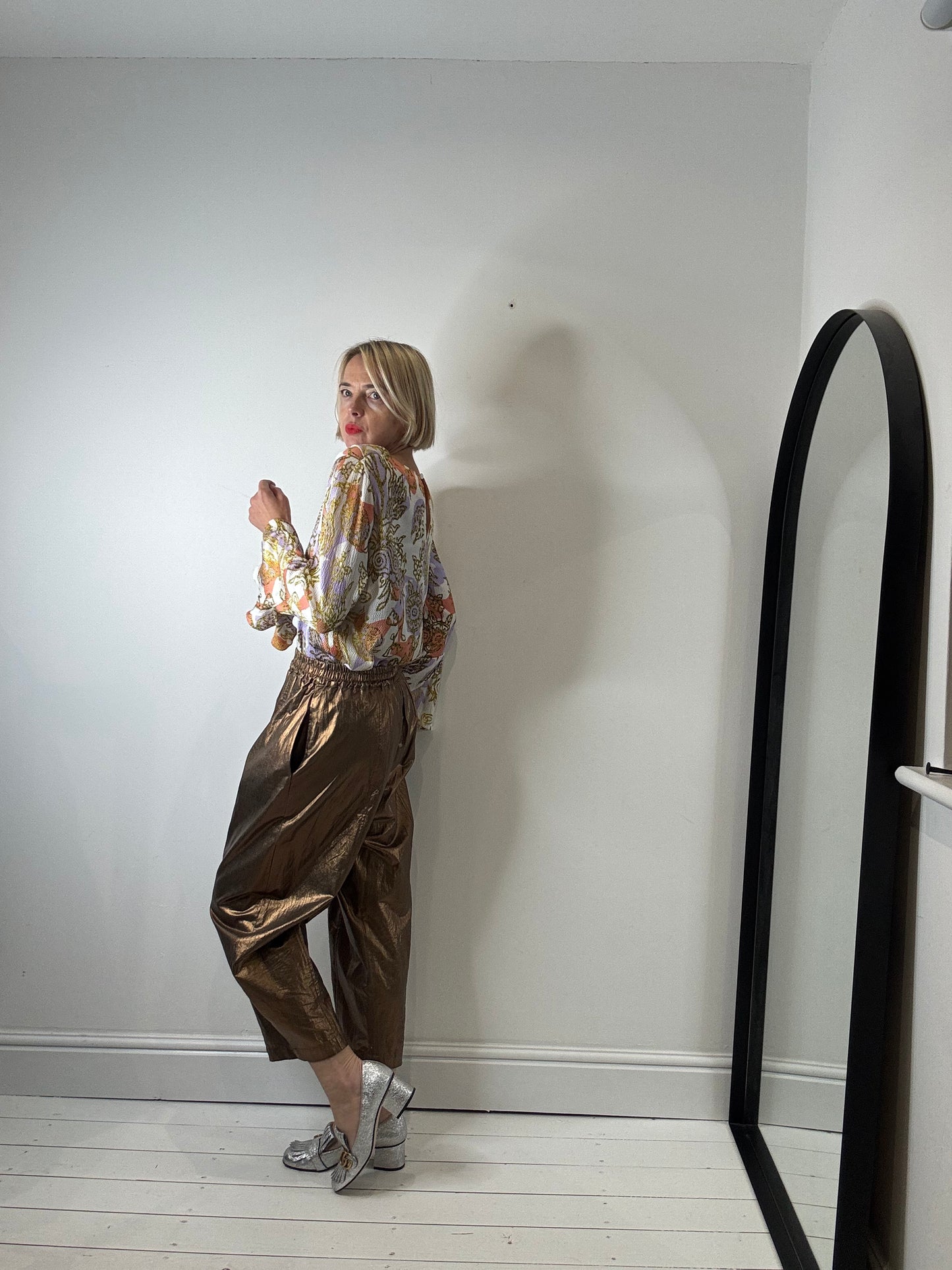BEYOND NINE Linen metallic Mabel
