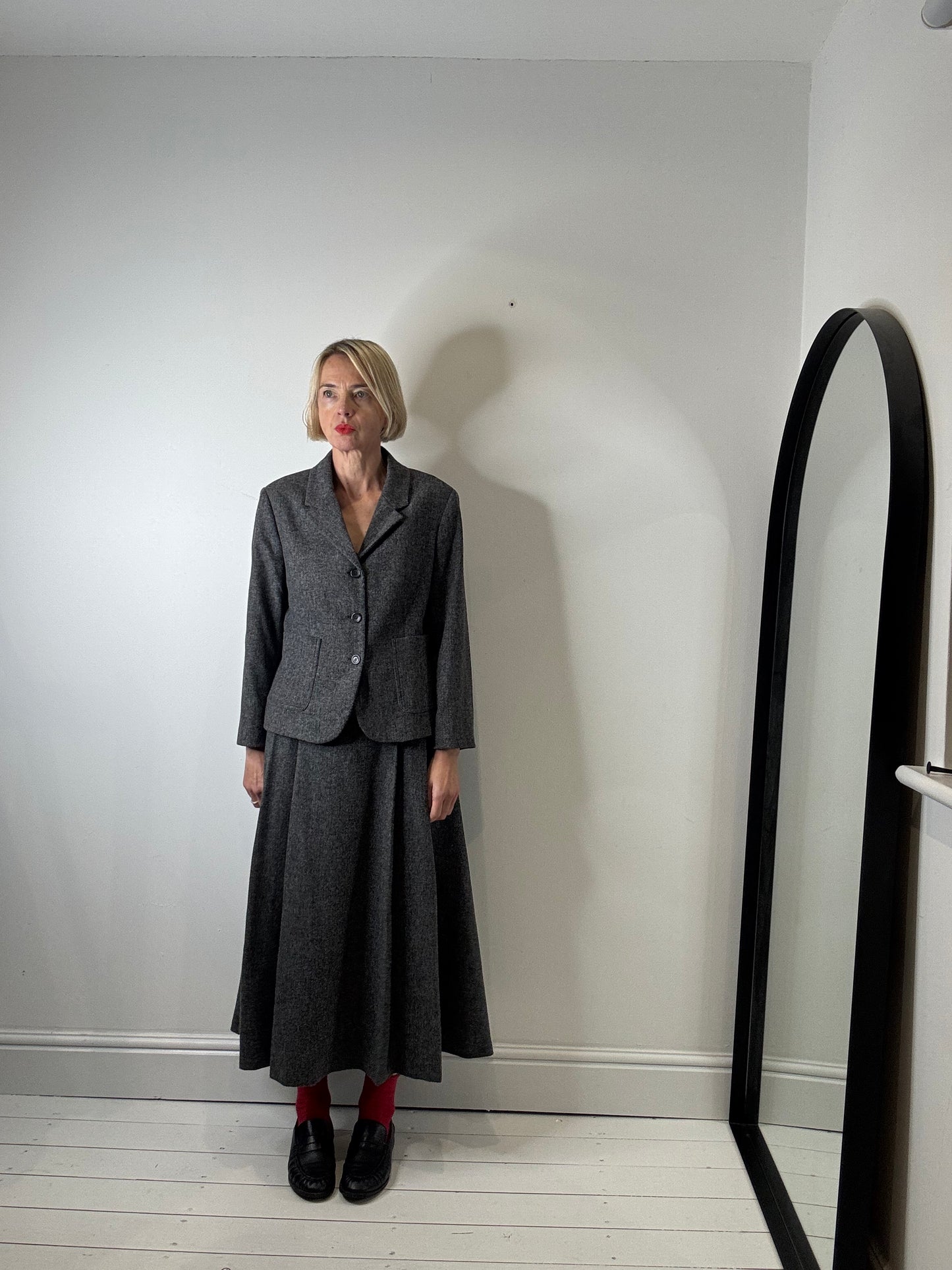 Blazer and skirt suit