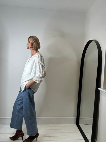 VINTAGE linen blouse