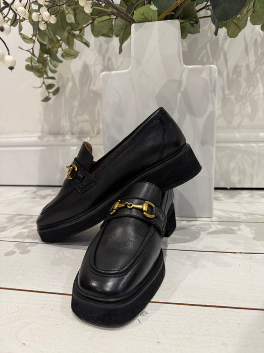 Leather loafers