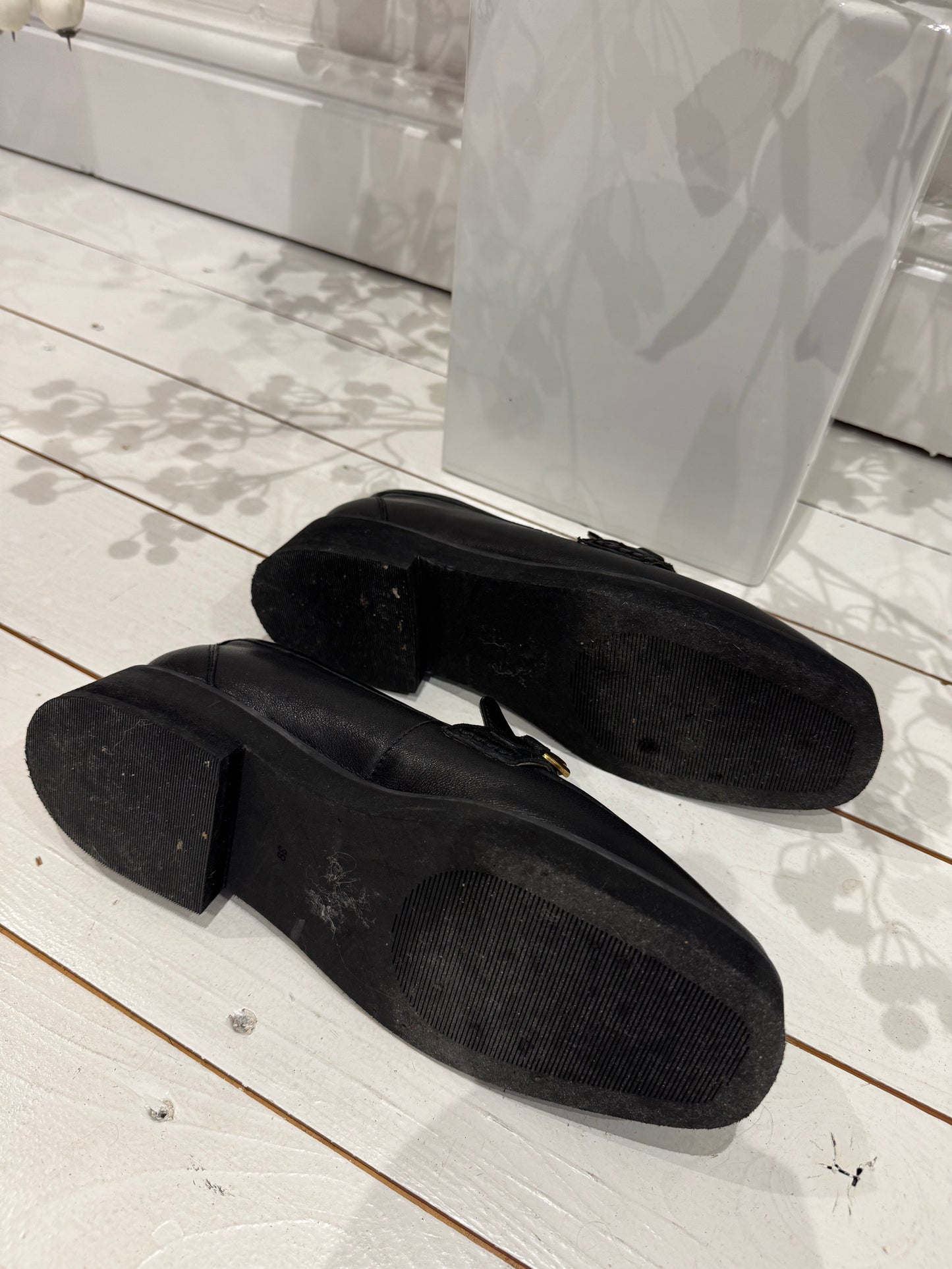 Leather loafers
