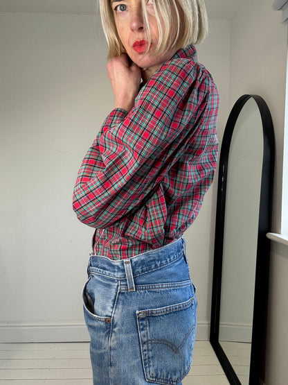 VINTAGE puff sleeve blouse