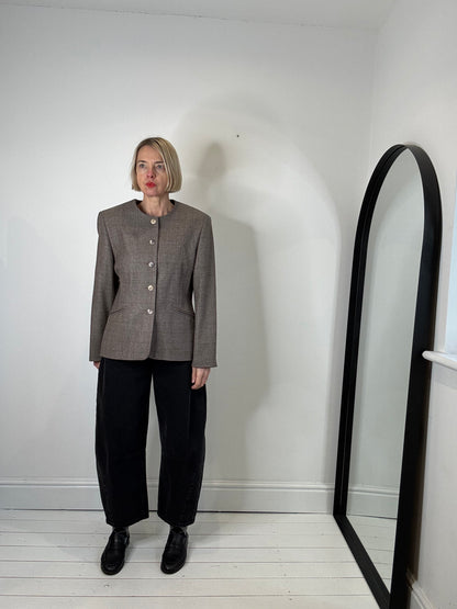 VINTAGE collarless jacket