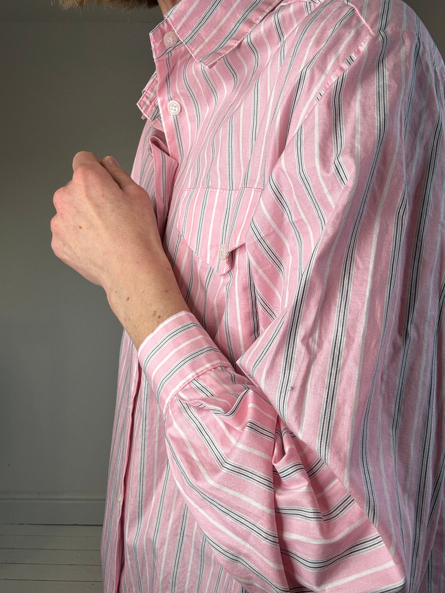 VINTAGE cotton stripe shirt